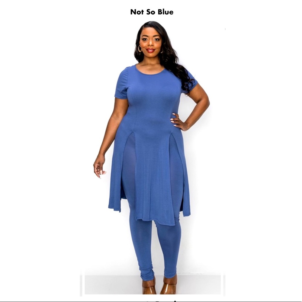 Not So Blue
Tunic Top And Legging Set